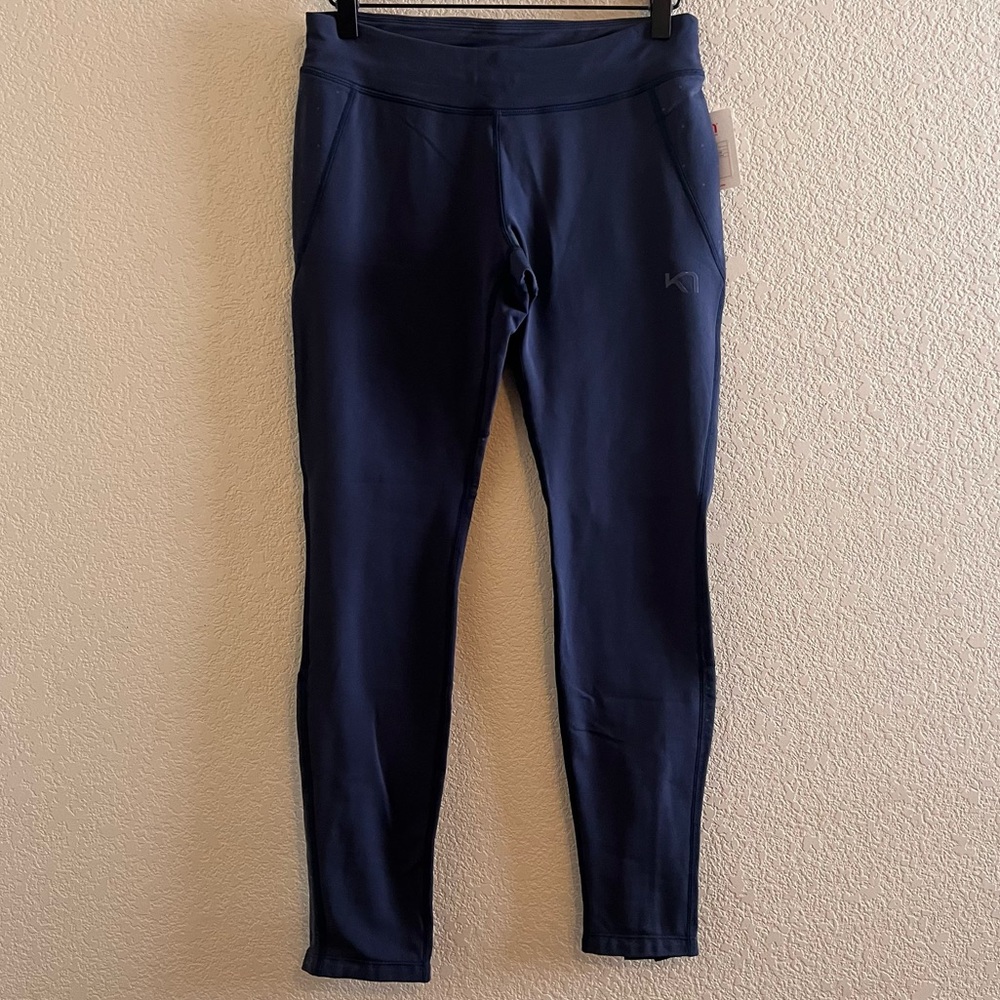 Kari Traa Eva Tights Blue Athletic Leggings Size Medium NWT
